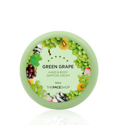 Kem dưỡng thể TheFaceShop Green Grape Hand & Body Shiffon Cream