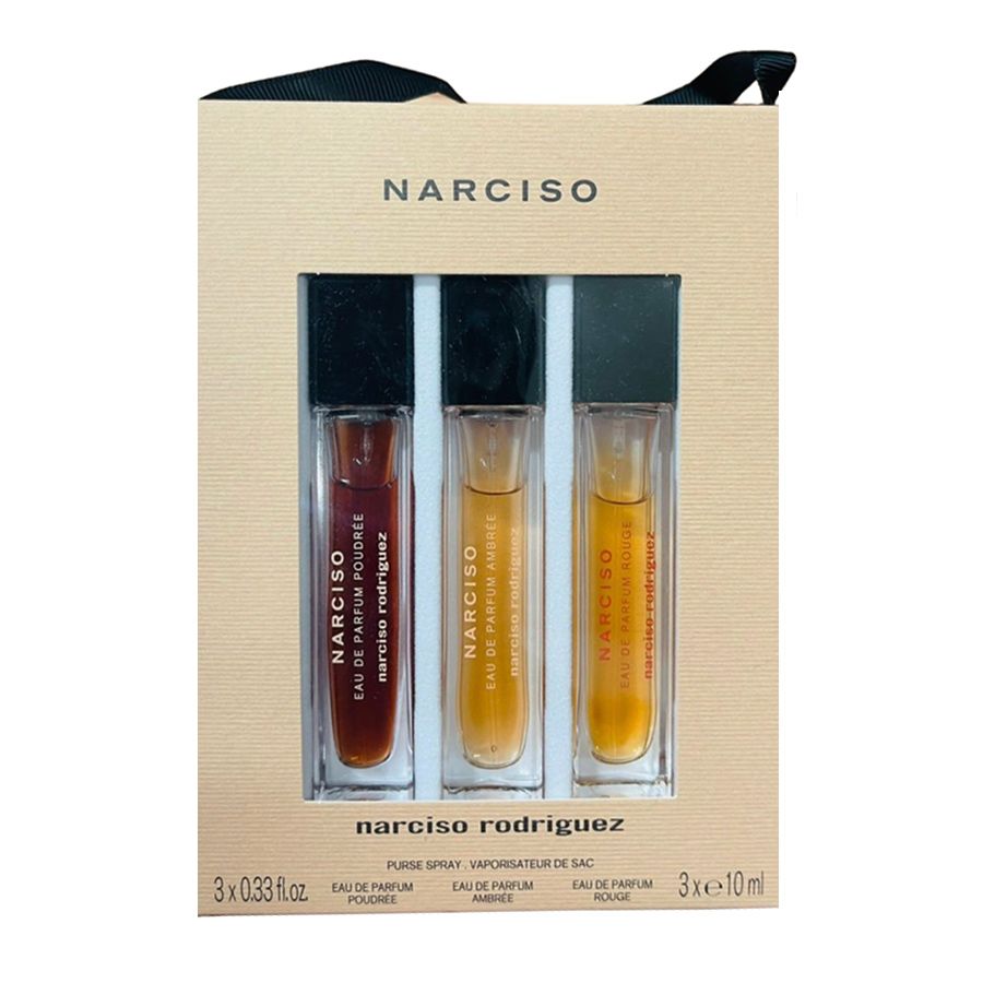 Bộ Nước Hoa Narciso Rodriguez Giftset 10ml (1 Poudree + 1 Ambree + 1 Rouge)