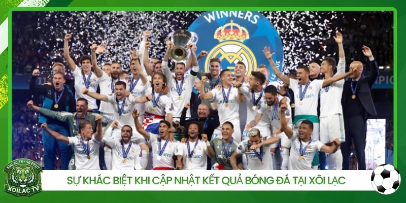 Sự khác biệt khi cập nhật kết quả bóng đá tại Xôi Lạc